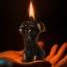 Load image into Gallery viewer, Bound Goddess Drip Candle - Black-0