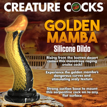 Load image into Gallery viewer, Golden Mamba Silicone Dildo-1