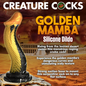 Golden Mamba Silicone Dildo-1