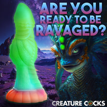 Load image into Gallery viewer, Galactic Cock Alien Creature Glow-in-the-Dark Silicone Dildo-2