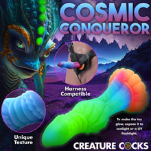 Load image into Gallery viewer, Galactic Cock Alien Creature Glow-in-the-Dark Silicone Dildo-6