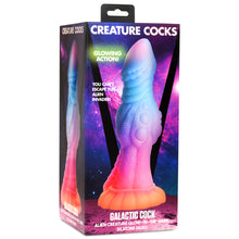 Load image into Gallery viewer, Galactic Cock Alien Creature Glow-in-the-Dark Silicone Dildo-8