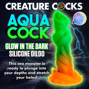 Aqua-Cock Glow-In-The-Dark Silicone Dildo-1