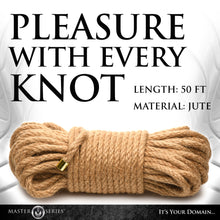 Load image into Gallery viewer, Premium Braided Jute Bondage Rope - 50 Feet-3