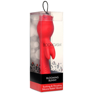 Blooming Bunny Sucking and Thrusting Silicone Rabbit Vibrator-9