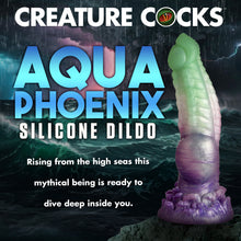 Load image into Gallery viewer, Aqua Phoenix Silicone Dildo-1