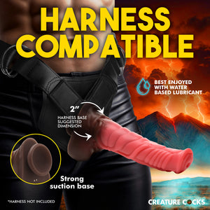 Deluxe Centaur Thrusting & Vibrating Silicone Dildo-2