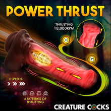 Load image into Gallery viewer, Deluxe Centaur Thrusting &amp; Vibrating Silicone Dildo-4