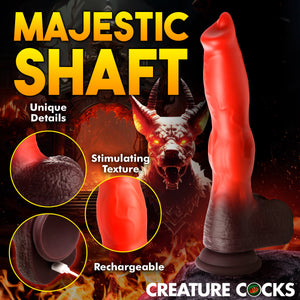 Ramming Hound Thrusting & Vibrating Silicone Dildo-4