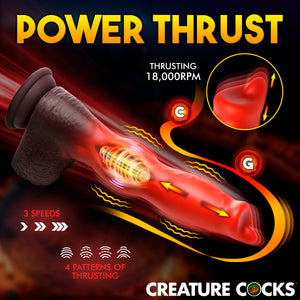 Ramming Hound Thrusting & Vibrating Silicone Dildo-3