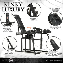 Load image into Gallery viewer, Leg Spreader Obedience Chair with Sex Machine-6