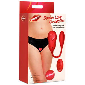 Double Love Connection Silicone Panty Vibe with Remote Control-7