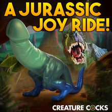 Load image into Gallery viewer, Jurassic Cock Dinosaur Silicone Dildo-2