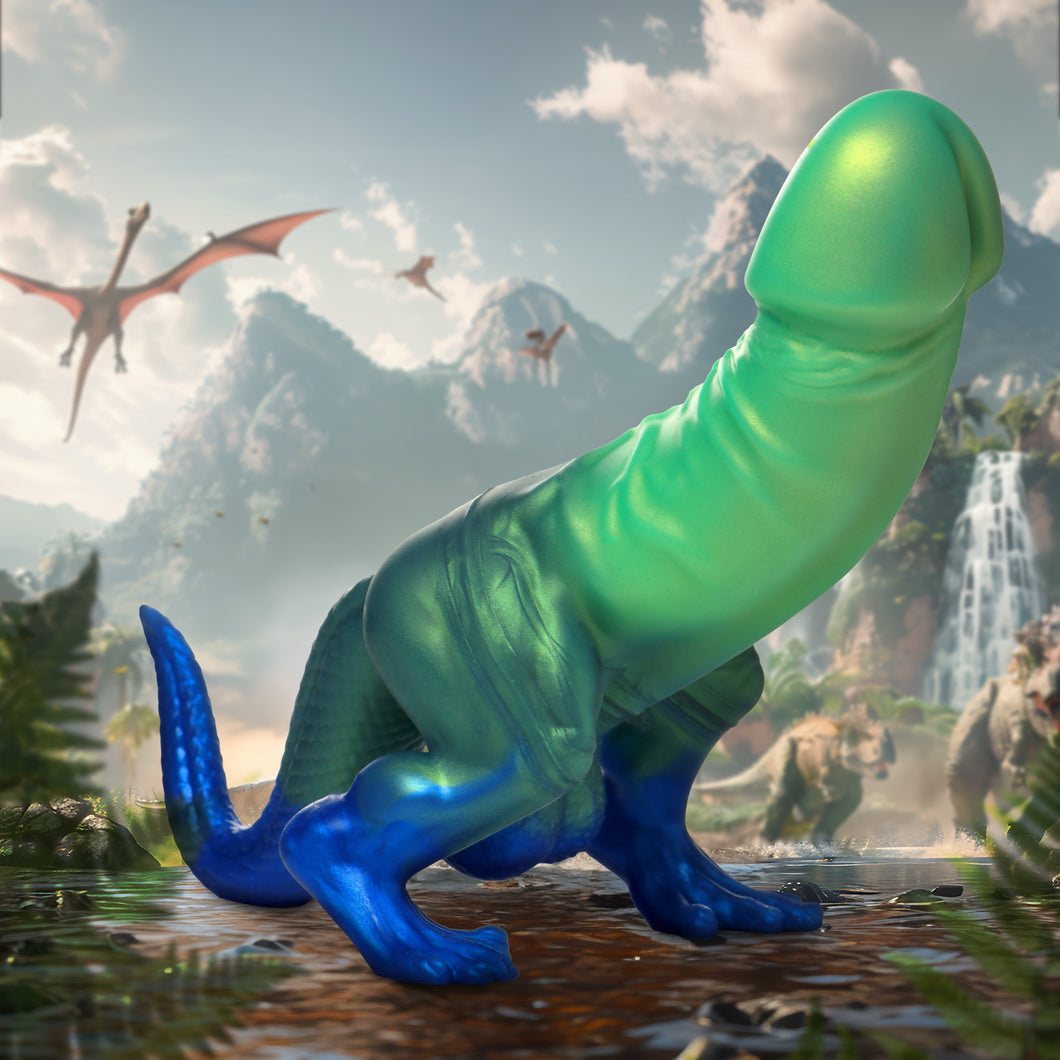 Jurassic Cock Dinosaur Silicone Dildo-0