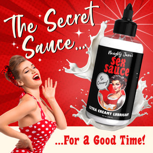 Naughty Jane's Sex Sauce Extra Creamy Lubricant - 8oz-3