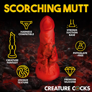 Fire Hound Silicone Dildo - Small-4