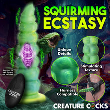 Load image into Gallery viewer, Squirmer Thrusting and Vibrating Silicone Dildo-5