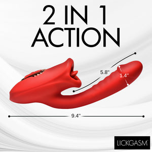 Deep Kiss Silicone Licking Rabbit Vibrator-6