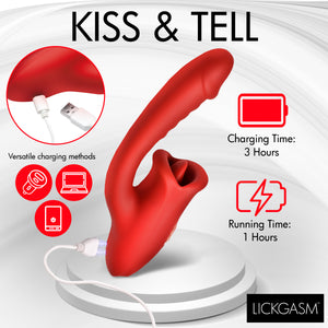 Deep Kiss Silicone Licking Rabbit Vibrator-7