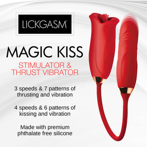 Magic Kiss Clitoral Stimulator with Thrusting Vibrator-1