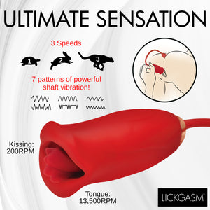 Magic Kiss Clitoral Stimulator with Thrusting Vibrator-3