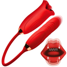 Load image into Gallery viewer, Magic Kiss Clitoral Stimulator with Thrusting Vibrator-0