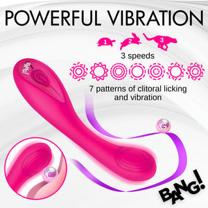 G-Spot Silicone Vibrator - Pink-2