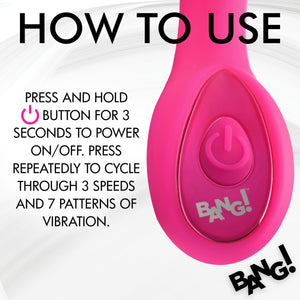 G-Spot Silicone Vibrator - Pink-6