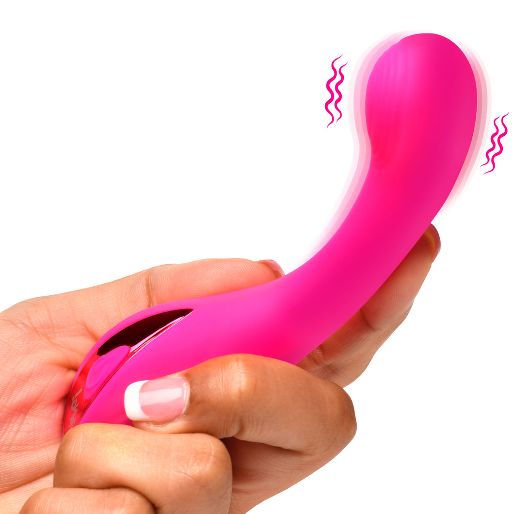 G-Spot Silicone Vibrator - Pink-0