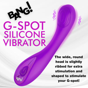 G-Spot Silicone Vibrator - Purple-1