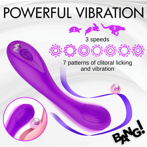 G-Spot Silicone Vibrator - Purple-2