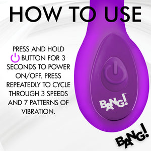 G-Spot Silicone Vibrator - Purple-5