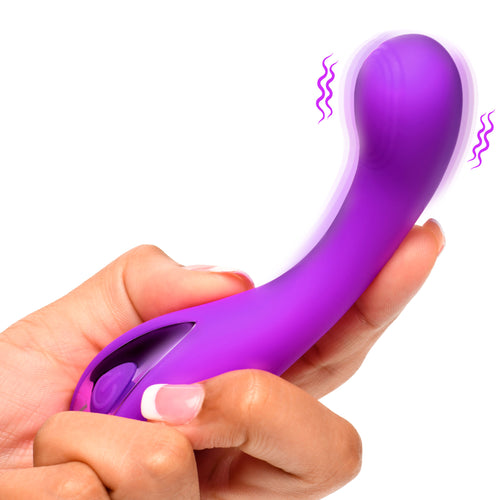 G-Spot Silicone Vibrator - Purple-0