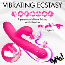 Load image into Gallery viewer, Thrusting and Vibrating Silicone Rabbit Vibrator-2