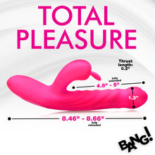 Load image into Gallery viewer, Thrusting and Vibrating Silicone Rabbit Vibrator-3