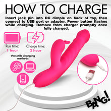 Load image into Gallery viewer, Thrusting and Vibrating Silicone Rabbit Vibrator-5