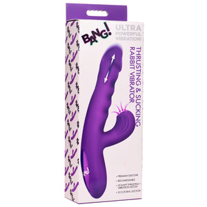 Thrusting and Sucking Silicone Rabbit Vibrator-7