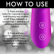 Load image into Gallery viewer, Thrust Wave Thrusting and Sucking Silicone Rabbit Vibrator-7