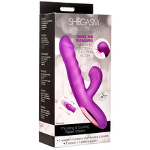 Load image into Gallery viewer, Thrust Wave Thrusting and Sucking Silicone Rabbit Vibrator-8