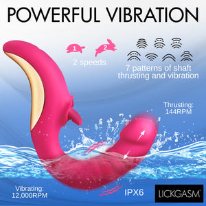 Tease and Please Thrusting and Licking Vibrator-2