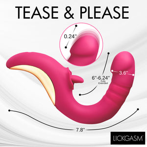 Tease and Please Thrusting and Licking Vibrator-3