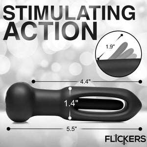 Bum Flick Vibrating and Flicking Silicone Butt Plug with Remote-3
