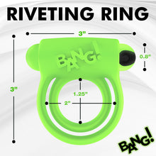 Load image into Gallery viewer, Glow-in-the-Dark Silicone Vibrating Cock Ring-3