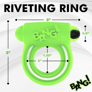 Glow-in-the-Dark Silicone Vibrating Cock Ring-3