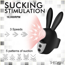 Load image into Gallery viewer, Sucky Bunny Clit Stimulator - Black-2