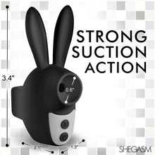 Load image into Gallery viewer, Sucky Bunny Clit Stimulator - Black-3