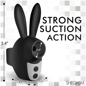 Sucky Bunny Clit Stimulator - Black-3