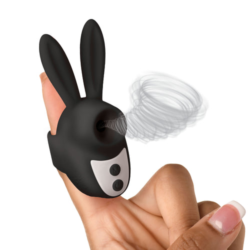 Sucky Bunny Clit Stimulator - Black-0