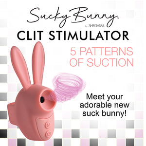 Sucky Bunny Clit Stimulator - Pink-1