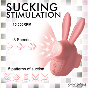 Sucky Bunny Clit Stimulator - Pink-2